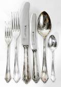 030134 J A HENCKELS GERMAN SILVER FLATWARE SERVICE