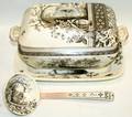 030148 HULL SOUP TUREEN WCOVER UNDERPLATE  LADLE