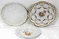 030147 DRESDEN  LIMOGES CAKE PLATES C1910