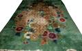 022116 CHINESE GREEN SCATTERED FLORAL ORIENTAL RUG