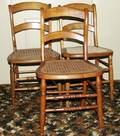 021252 MAPLE SIDE CHAIRS W CANE SEATS C 1850 3