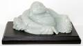 062147 CHINESE GREEN JADE FIGURE OF SEATED HOTEI