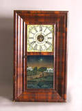 Connecticut Empire mahogany mantle clock by JC Brown
