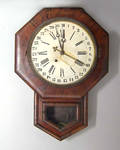 Ansonia rosewood veneer wall clock