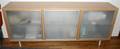 052197 CONTEMPORARY WOOD  GLASS SIDEBOARD H 37 14