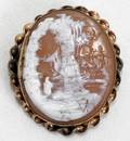051182 VICTORIAN CAMEO BROOCH C1900 L 18