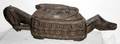 050171 MALI DOGON CARVED WOOD VESSEL W LID H 35