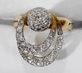 042150 75 CT DIAMOND SPIN RING 18 KT GOLD