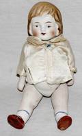 021288 NIPPON BISQUE BOY DOLL W MOLDED HEAD H 63