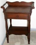 021273 COUNTRY SHERATON WALNUT WASHSTAND C1860