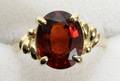 020233 65CT GOLDEN SPESSARTITE GARNET  GOLD RING