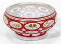 061342 CONTINENTAL OVERLAY CRYSTAL BOWL C1900
