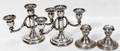 061334 STERLING SILVER CANDELABRA  CANDLESTICKS