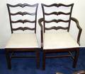 051232 CHIPPENDALE STYLE MAHOGANY SET OF SIX CHAIRS