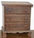 041387 ANTIQUE SALESMANS SAMPLE CHEST OF DRAWERS