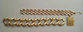 Two 14K yellow gold bracelets