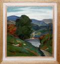 032124 OSCAR E THALINGER OIL ON BOARD THE VALLEY