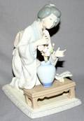 031327 LLADRO PORCELAIN FIGURE JAPANESE GIRL 4840