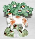 031308 STAFFORDSHIRE FIGURE OF A SHEEP C 1900 H 5