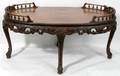 020248 FRENCH ROCOCO CARVED COFFEE TABLE C 1920