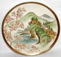 070260 JAPANESE SATSUMA EARTHENWARE PLATE DIA 95