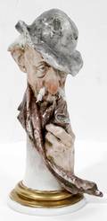 061380 CAPO DI MONTE PORCELAIN FIGURE BUST OF MAN