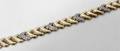 052271 TWO TONE DIAMOND  14KT GOLD BRACELET L 7