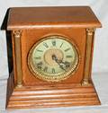040329 SESSIONS OAK MANTEL CLOCK C1900 H 10