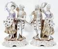 032175 GERMAN PORCELAIN DANCING COUPLES 19TH C