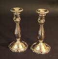 022226 WALLACE SILVERPLATE CANDLESTICKS PAIR