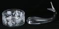 021353 ETCHED GLASS BOWL  KRISTATUXUS GLASS WHALE