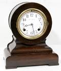 070300 MAHOGANY MANTLE CLOCK C 1920 H 10 W 11