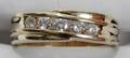 061419 14KT GOLD  DIAMOND BAND RING