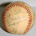 060263 1957 DETROIT TIGERS TEAM AUTOGRAPHED BASEBALL