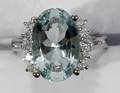 052312 70 CT AQUAMARINE  DIAMOND RING