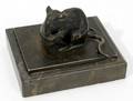 052306 VON WERMAGER BRONZE MOUSE W CARROT 2x35