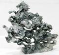 051315 ORIENTAL CARVED JADE FIGURAL GROUP HORSES