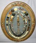 050313 FRAMED VICTORIAN BUTTON COLLECTION 100