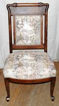 042303 AMERICAN EMPIRE MAHOGANY CHAIR C 1870 H 37