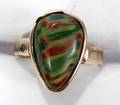 041490 14 KT GOLD  AGATE RING