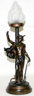 041469 GERMAN SPELTER SCULPTURE MERCURY
