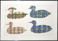032222 ANDY YODER WATERCOLOR 24x36 DECOY PLAID