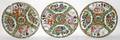 031388 CHINESE ROSE MEDALLION PORCELAIN PLATES