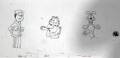 021399 GARFIELD PENCIL DRAWINGS ON PAPER