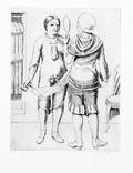062326 KENNETH H MILLER ETCHING TWO WOMEN W MIRROR