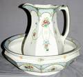 060314 ROYAL CORONAWARE DEMIPORCELAIN BASIN PITCHER