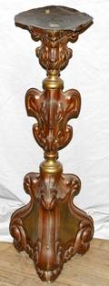 050364 TIERED SCALLOPED METAL FLOOR STAND C1930
