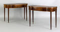 Pair of New York Federal mahogany card tables ca 1810