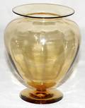 042340 STEUBEN AMBER GLASS VASE C 1900 H 5