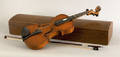 New York maple violin labeled by Frederic D Rich Yonkers 1829